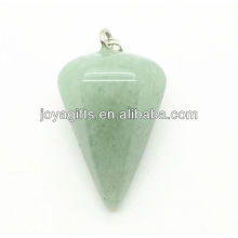 6 Cône Côme vert aventurine pendentif pendentif en pierres précieuses